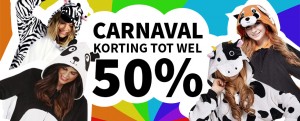 Carnaval: Korting tot wel 50%