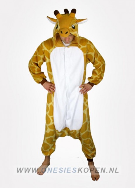 giraffe onesie kigurumi voor