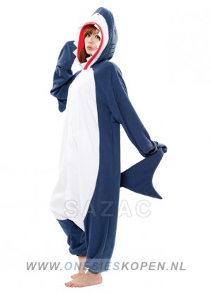 sazac haai onesie shark side tail