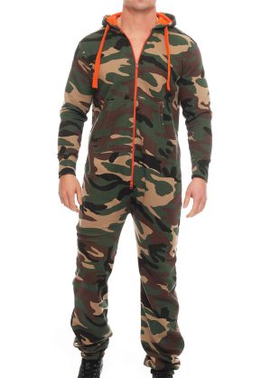 camouflage legerprint onesie uniseks man