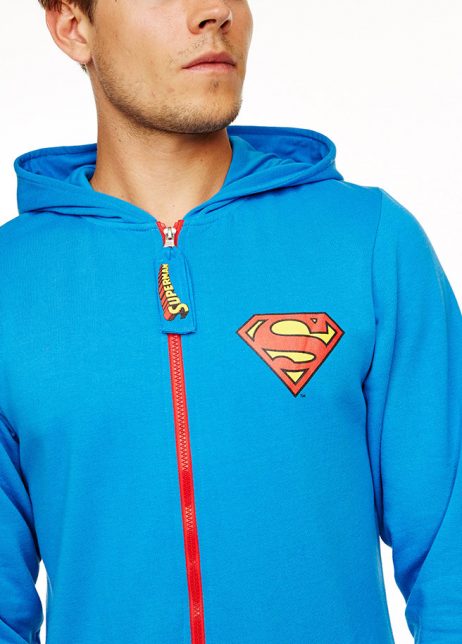 superman onesie voor detail