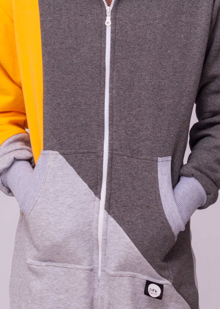 sofakiller tricolor sunny unisex onesie detail